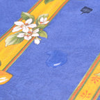 French Provencal tablecloth - Acrylic coated cotton, Spill - proof - 58" square - Lemons blue | Tissus Toselli Tablecloth La Vie Bien French Provencal tablecloth - Acrylic coated cotton, Spill - proof - 58" square - Lemons blue | Tissus Toselli
