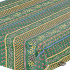 French Provencal tablecloth - Acrylic coated cotton, Spill - proof - 58" square - Olives green | Le Cluny Tablecloth La Vie Bien French Provencal tablecloth - Acrylic coated cotton, Spill - proof - 58" square - Olives green | Le Cluny