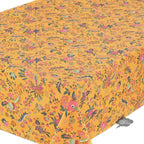 French Provencal tablecloth - Acrylic coated cotton, Spill - proof - 58" square - Versailles yellow | Le Cluny Tablecloth La Vie Bien French Provencal tablecloth - Acrylic coated cotton, Spill - proof - 58" square - Versailles yellow | Le Cluny