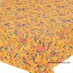 French Provencal tablecloth - Acrylic coated cotton, Spill-proof - 58" square - Versailles yellow | Le Cluny Tablecloth La Vie Bien French Provencal tablecloth - Acrylic coated cotton, Spill-proof - 58" square - Versailles yellow | Le Cluny