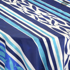 French tablecloth - Acrylic coated cotton, Spill - proof - 70" Round - Fishy Fish | Le Cluny Tablecloth La Vie Bien French tablecloth - Acrylic coated cotton, Spill - proof - 70" Round - Fishy Fish | Le Cluny