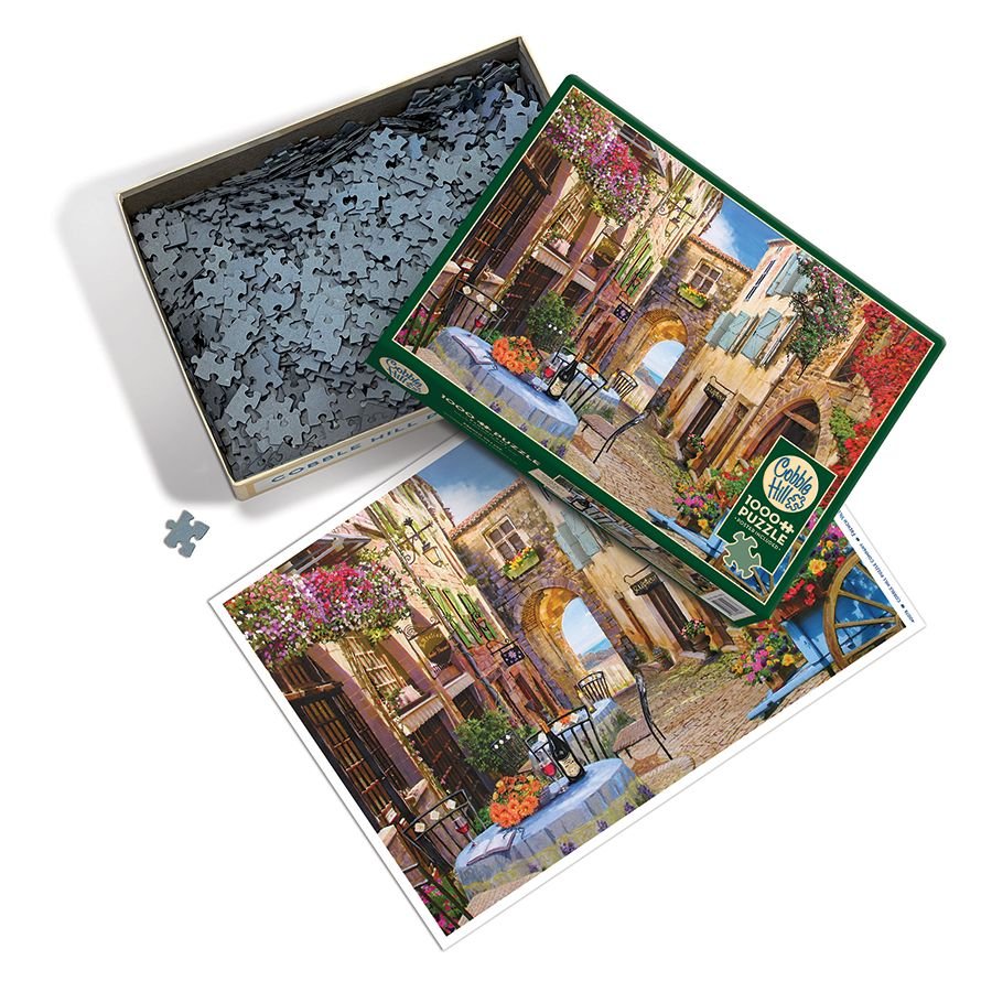 French Village 1000 Piece Jigsaw Puzzle Cobble Hill Jigsaw Puzzle La Vie Bien French Village 1000 Piece Jigsaw Puzzle Cobble Hill