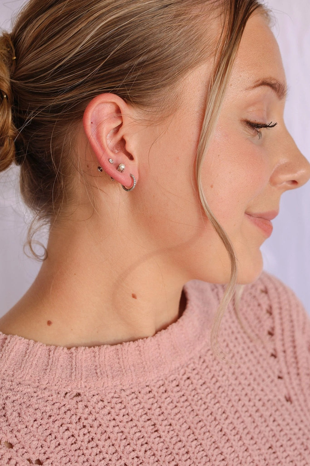 Freshwater Pearl Stud by Rose & Clay
