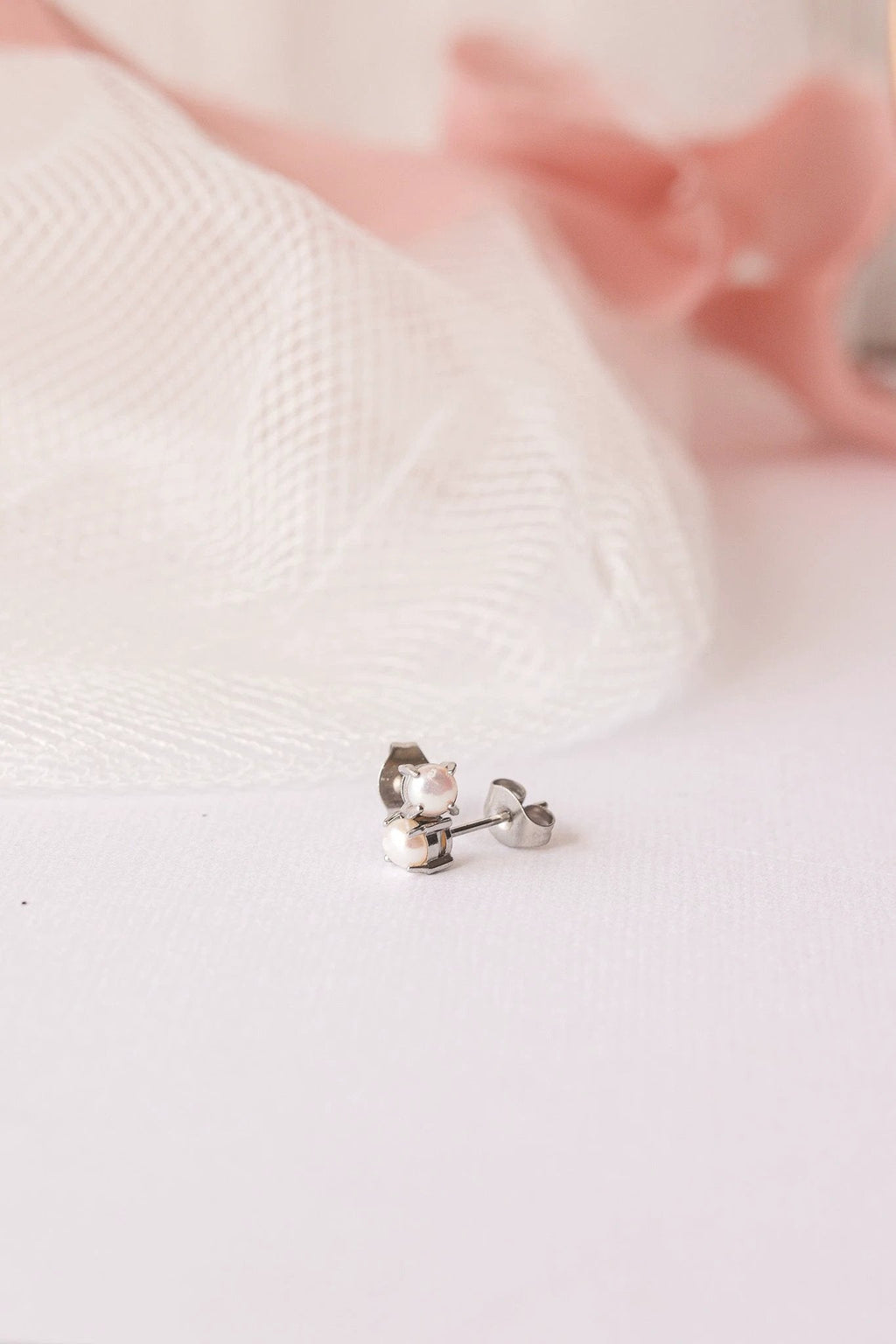 Freshwater Pearl Stud by Rose & Clay