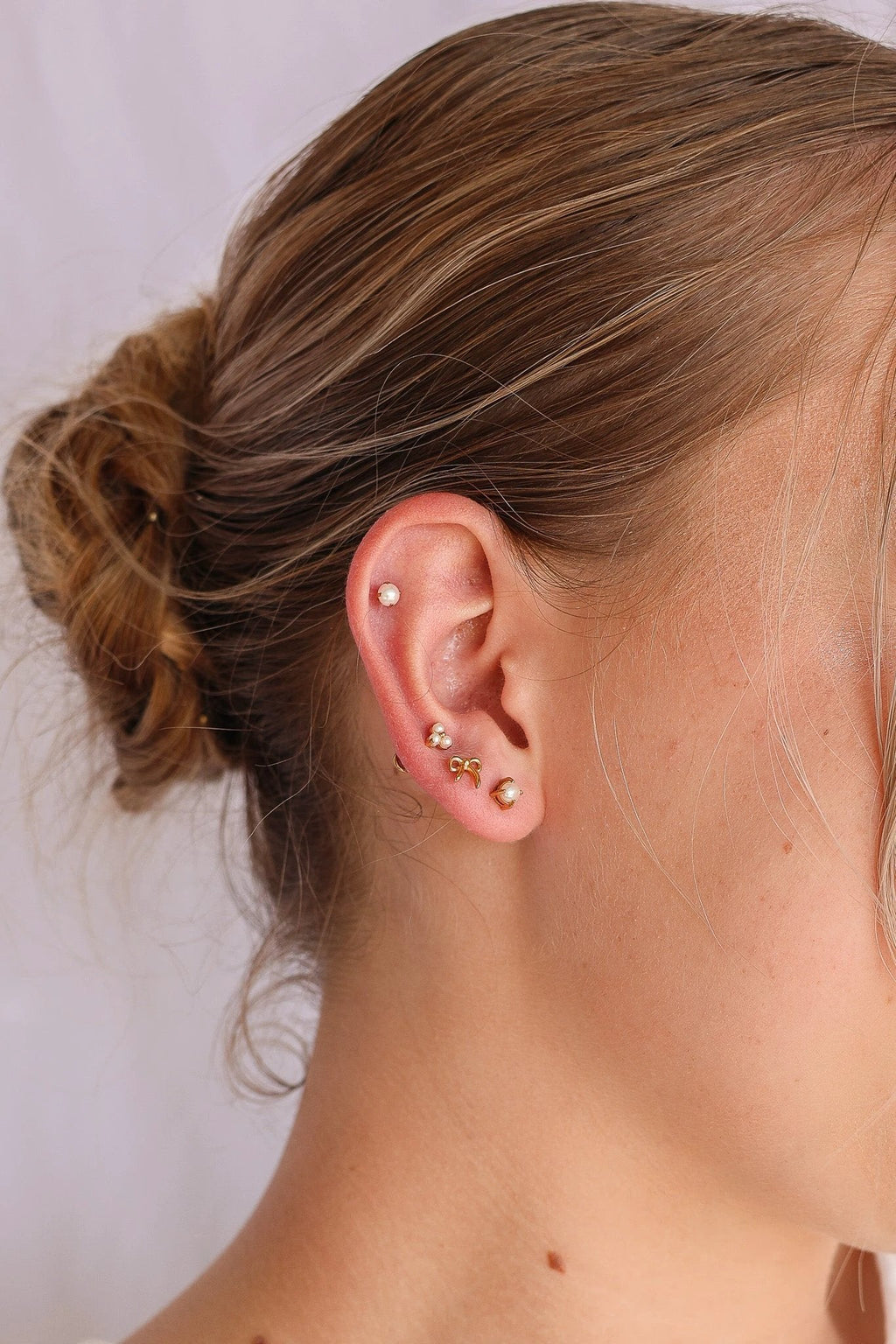 Freshwater Pearl Stud by Rose & Clay