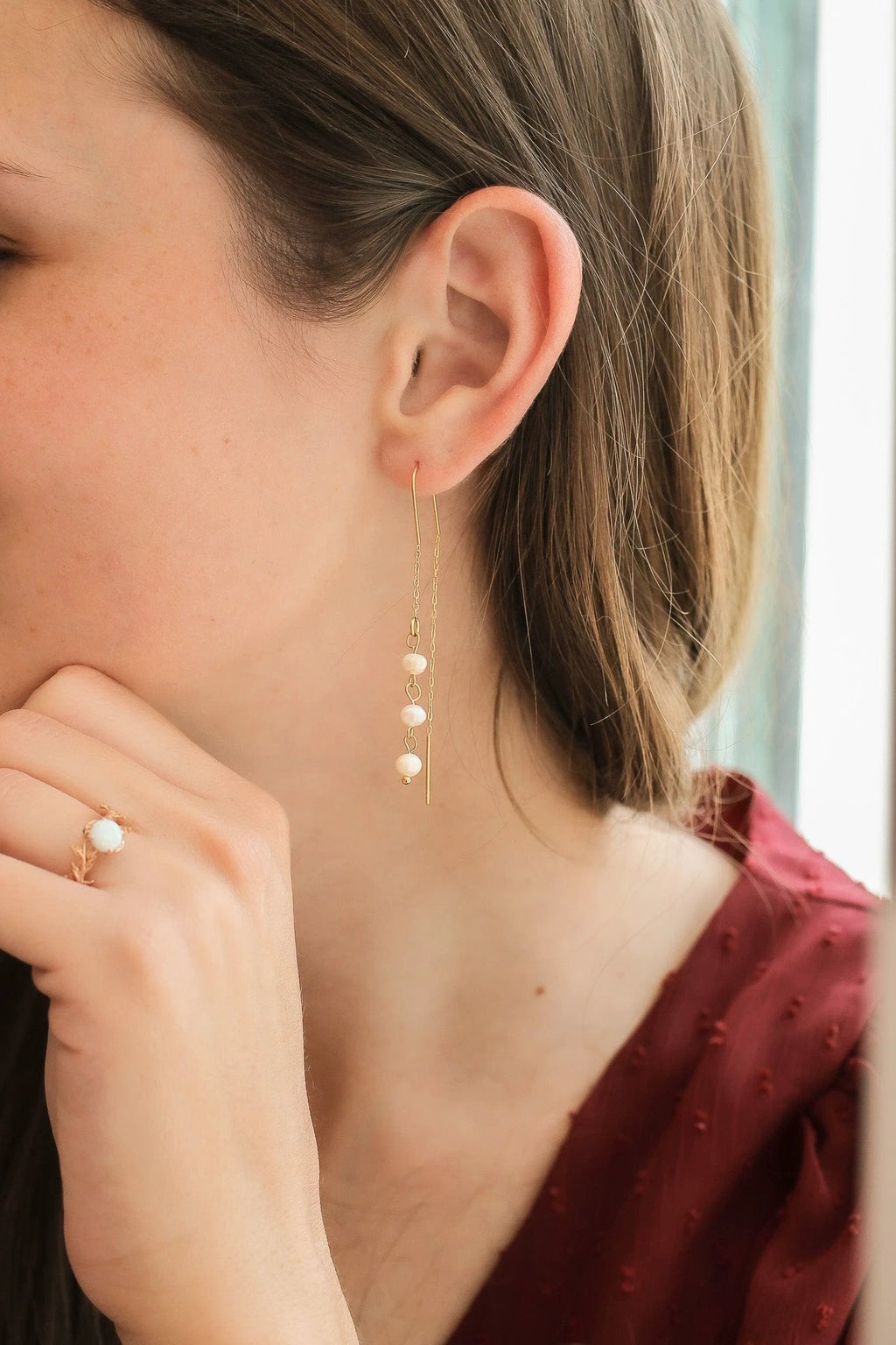 Freshwater Pearl Threader by Rose & Clay