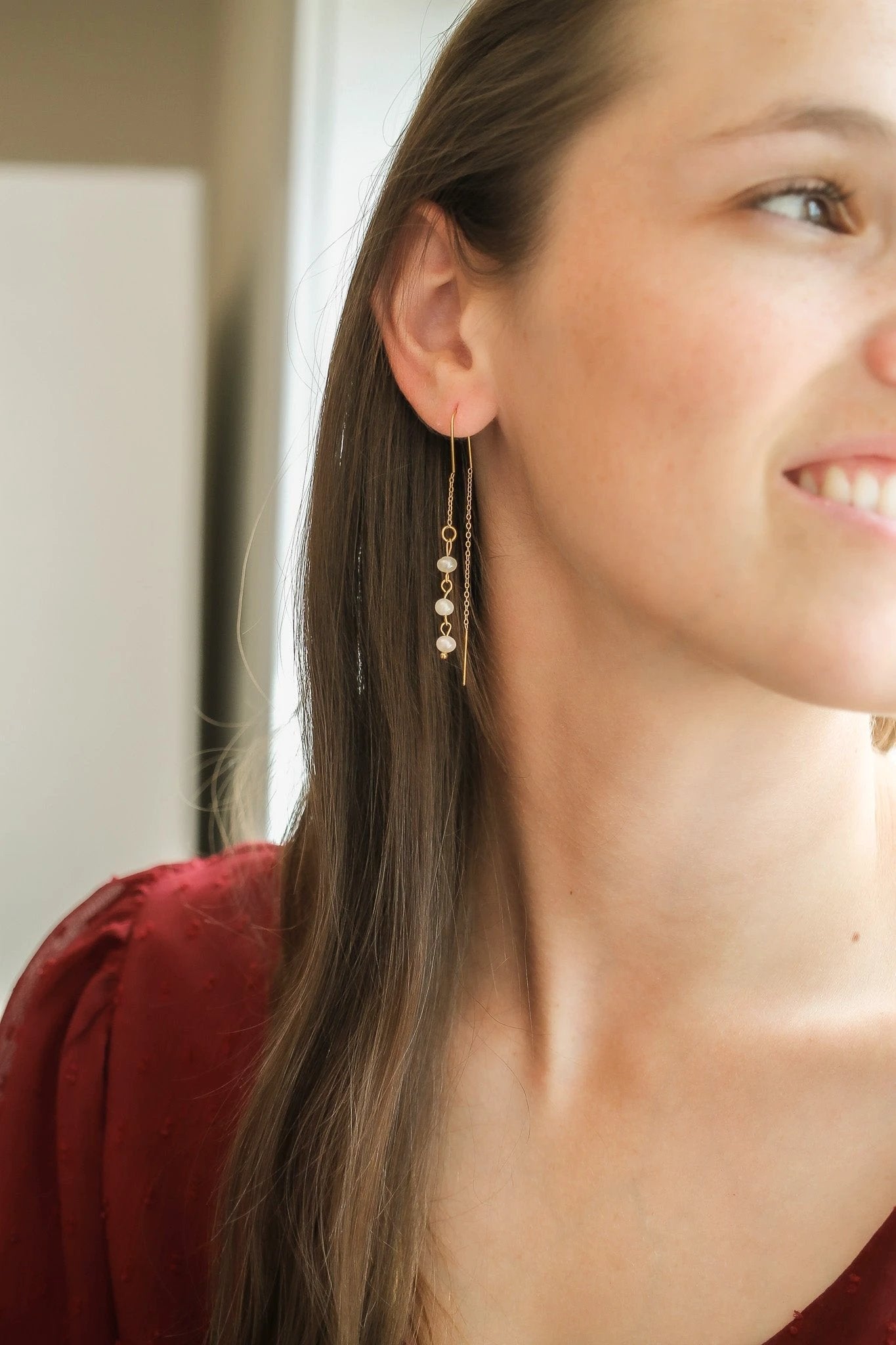 Freshwater Pearl Threader by Rose & Clay