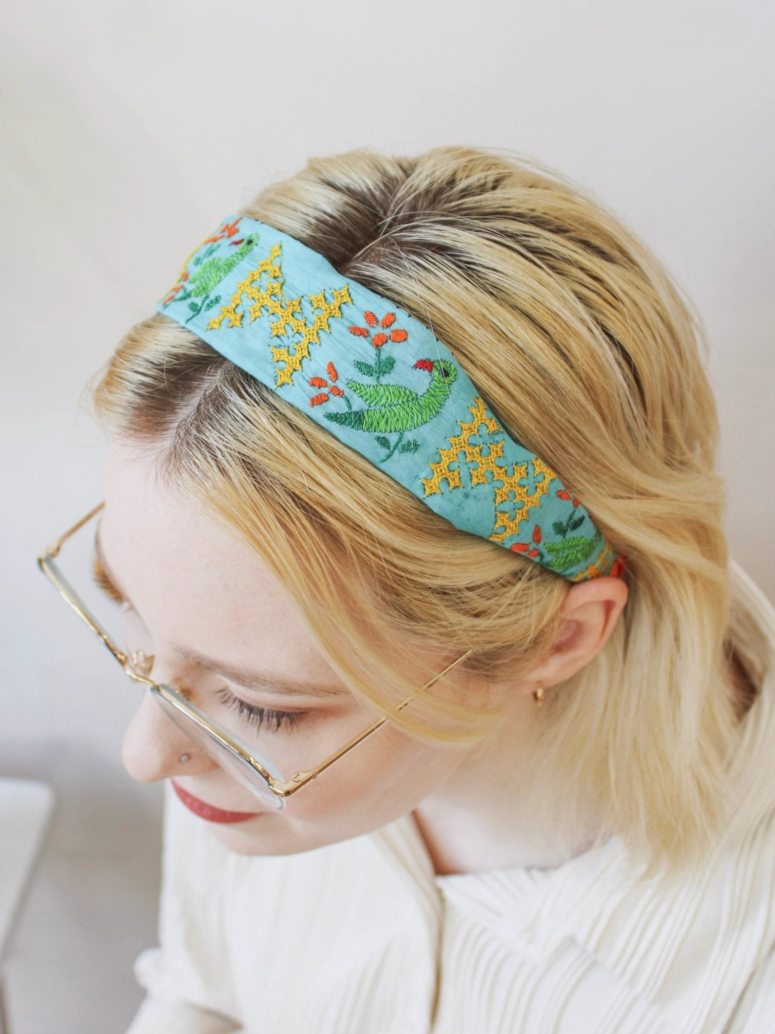Frida Embroidered Headband by Ash & Rose