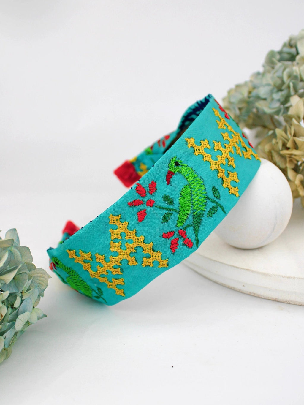 Frida Embroidered Headband by Ash & Rose
