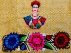 Frida Kahlo Embroidered Shawl Rebosos Bordados de Frida Kahlo con Imagen La Vie Bien Frida Kahlo Embroidered Shawl Rebosos Bordados de Frida Kahlo con Imagen