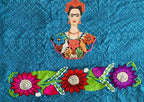 Frida Kahlo Embroidered Shawl Rebosos Bordados de Frida Kahlo con Imagen La Vie Bien Frida Kahlo Embroidered Shawl Rebosos Bordados de Frida Kahlo con Imagen