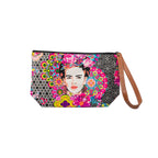 Frida Kahlo Printed Boho Wristlet | Clutch - Thailand Bags La Vie Bien Frida Kahlo Printed Boho Wristlet | Clutch - Thailand
