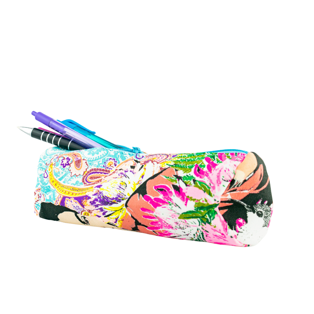 Frida Kahlo Printed Pencil | Brush Boho Colorful Case - Thailand Bags La Vie Bien Frida Kahlo Printed Pencil | Brush Boho Colorful Case - Thailand