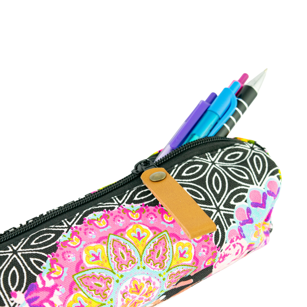 Frida Kahlo Printed Pencil | Brush Boho Colorful Case - Thailand Bags La Vie Bien Frida Kahlo Printed Pencil | Brush Boho Colorful Case - Thailand