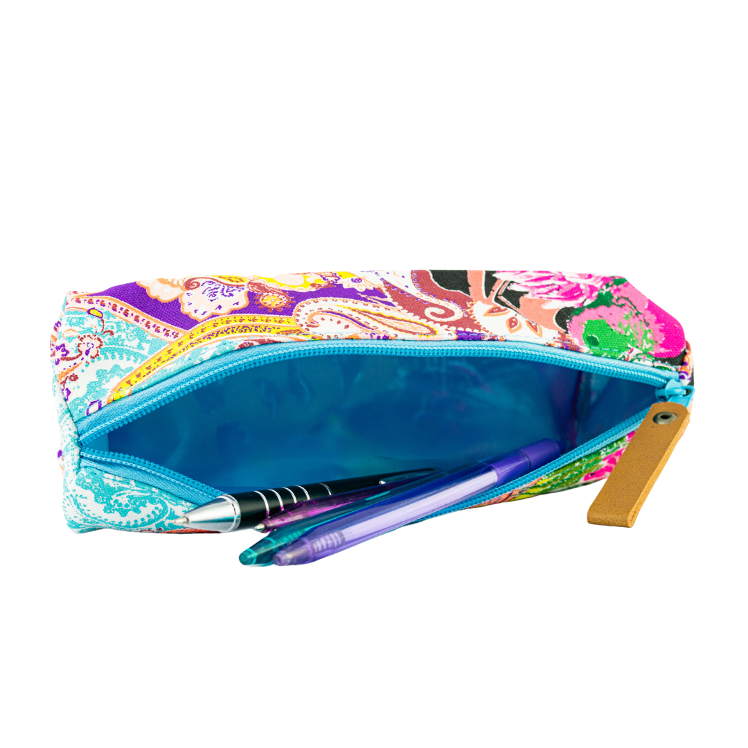 Frida Kahlo Printed Pencil | Brush Boho Colorful Case - Thailand Bags La Vie Bien Frida Kahlo Printed Pencil | Brush Boho Colorful Case - Thailand