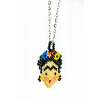 Frida Kahlo Seed Bead Necklace - Mexico Jewelry La Vie Bien Frida Kahlo Seed Bead Necklace - Mexico