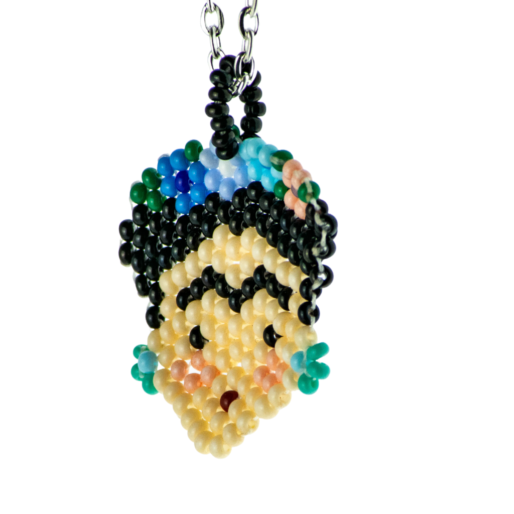 Frida Kahlo Seed Bead Necklace - Mexico Jewelry La Vie Bien Frida Kahlo Seed Bead Necklace - Mexico