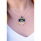 Frida Kahlo Seed Bead Necklace - Mexico Jewelry La Vie Bien Frida Kahlo Seed Bead Necklace - Mexico