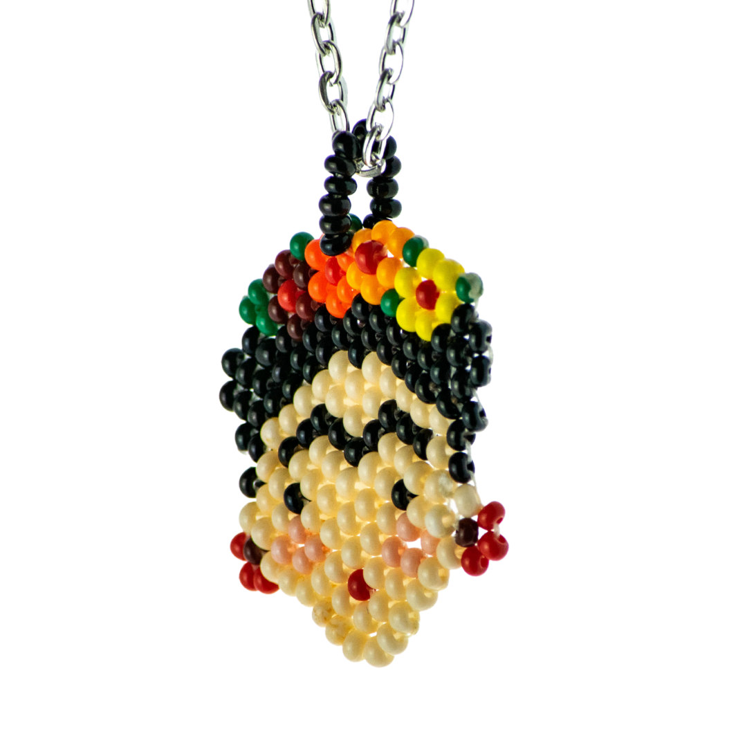 Frida Kahlo Seed Bead Necklace - Mexico Jewelry La Vie Bien Frida Kahlo Seed Bead Necklace - Mexico