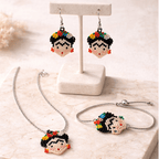 Frida Kahlo Seed Bead Necklace - Mexico Jewelry La Vie Bien Frida Kahlo Seed Bead Necklace - Mexico