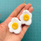 Fried Egg Earrings Earrings La Vie Bien Fried Egg Earrings
