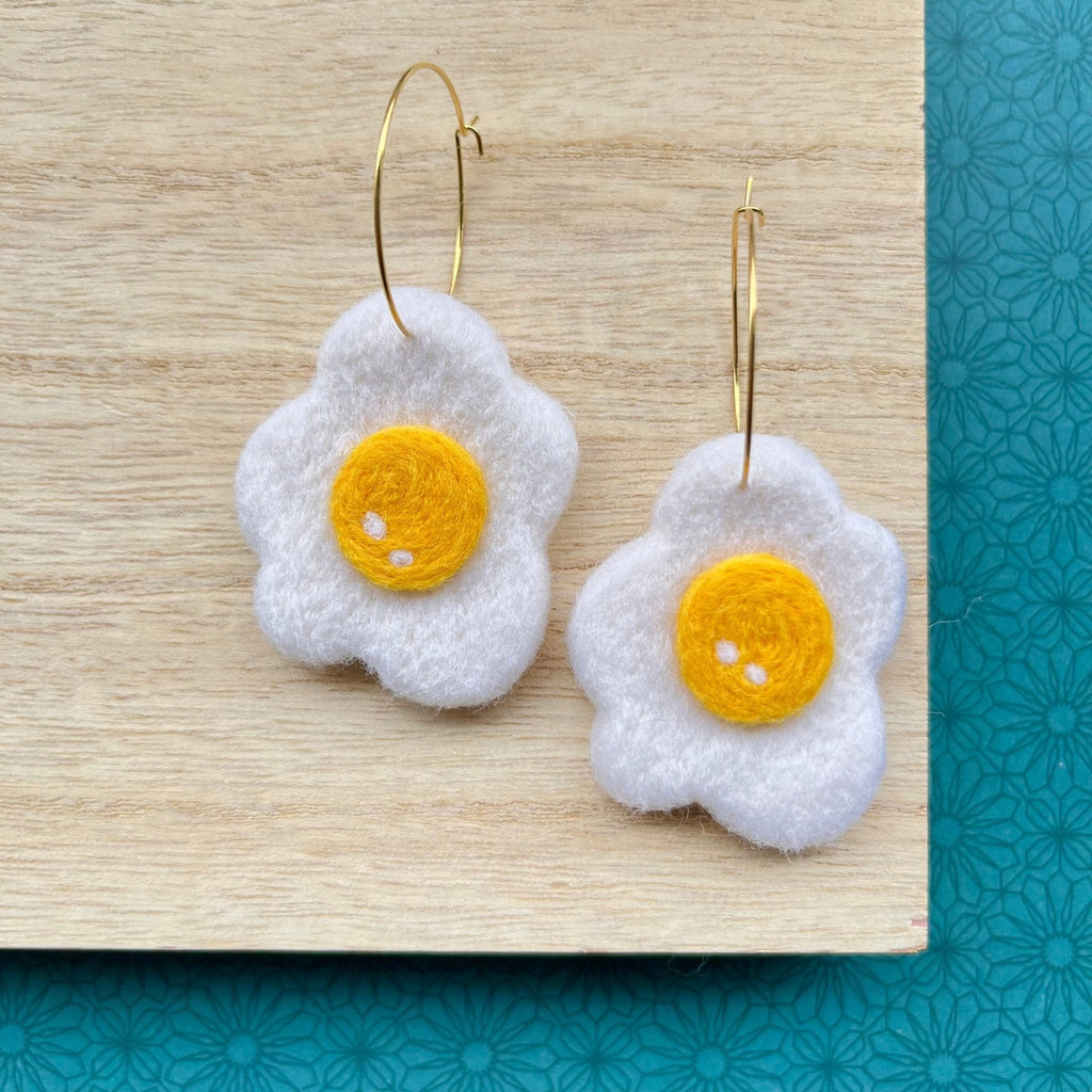 Fried Egg Earrings Earrings La Vie Bien Fried Egg Earrings