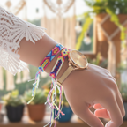 Friendship Macrame Woven Boho String Bracelet (4 Sizes) - Mexico Jewelry La Vie Bien Friendship Macrame Woven Boho String Bracelet (4 Sizes) - Mexico