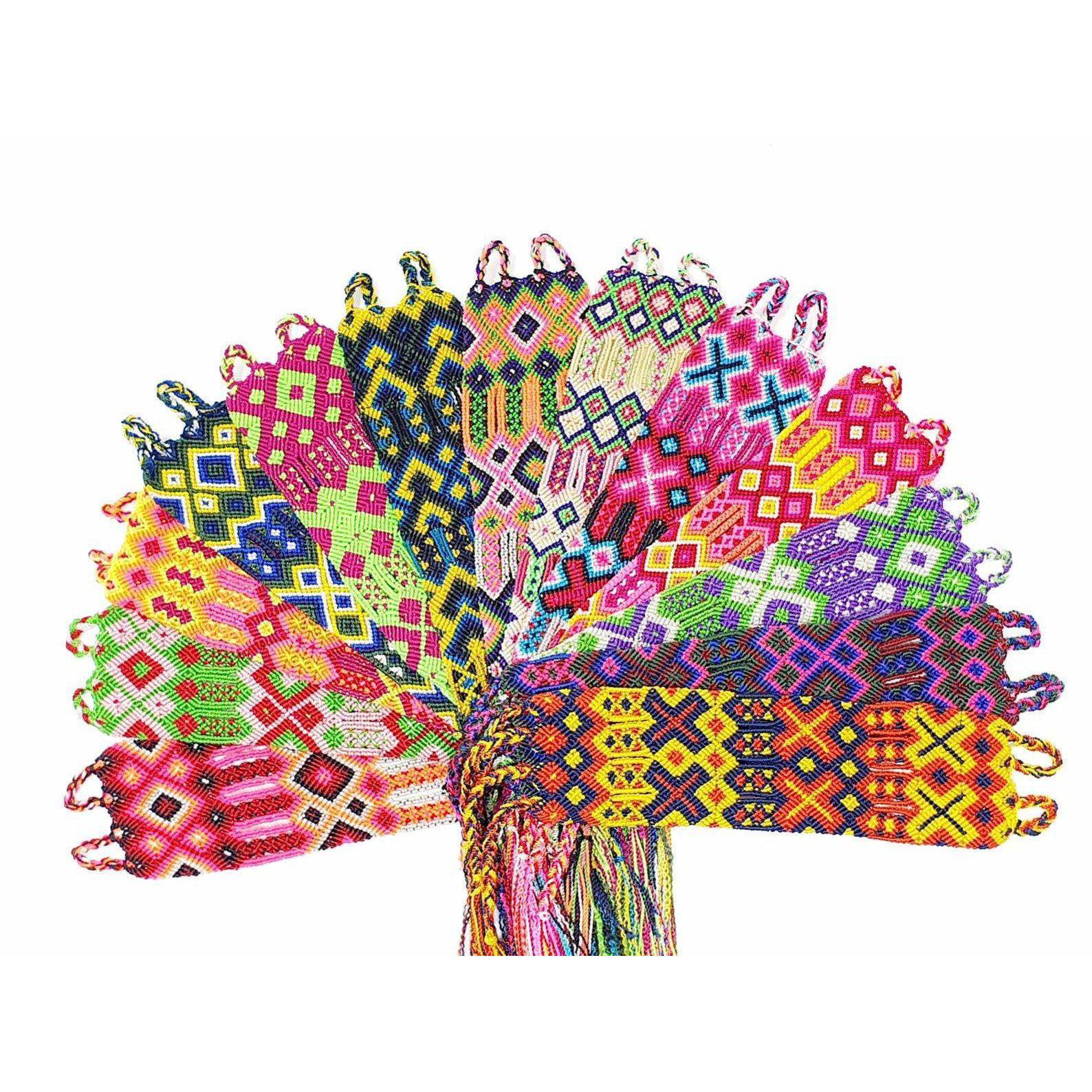 Friendship Macrame Woven Boho String Bracelet (4 Sizes) - Mexico Jewelry La Vie Bien Friendship Macrame Woven Boho String Bracelet (4 Sizes) - Mexico