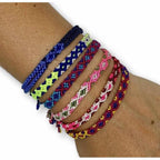 Friendship Macrame Woven Boho String Bracelet (4 Sizes) - Mexico Jewelry La Vie Bien Friendship Macrame Woven Boho String Bracelet (4 Sizes) - Mexico