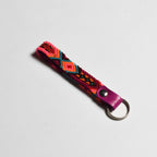 Friendship Macrame Woven Leather Loop Key Chain - Mexico Keychains La Vie Bien Friendship Macrame Woven Leather Loop Key Chain - Mexico