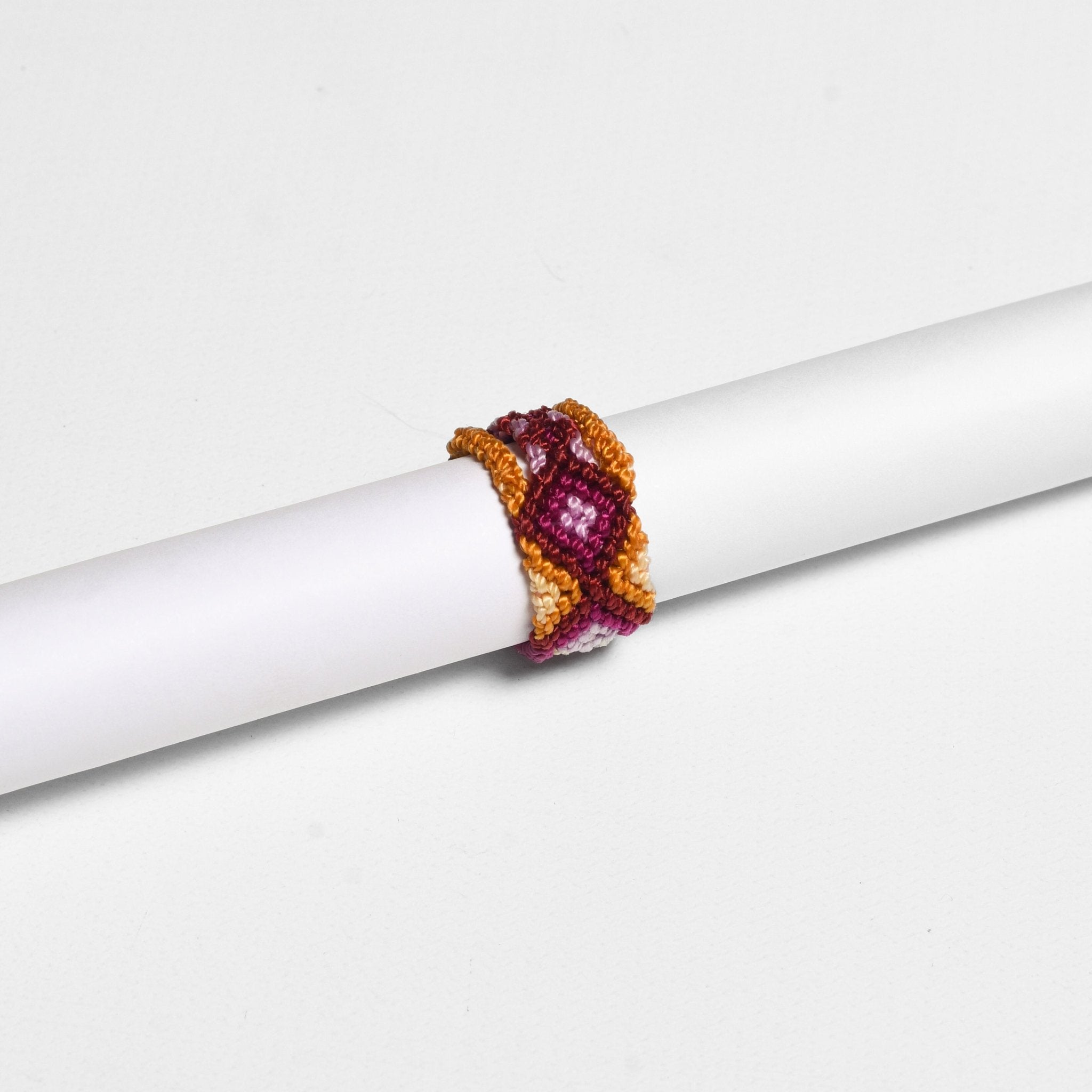 Friendship Macrame Woven Ring - Mexico Jewelry La Vie Bien Friendship Macrame Woven Ring - Mexico