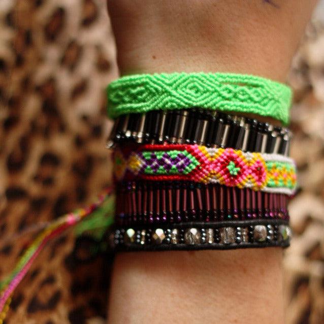 Friendship Woven Bracelet Slide Knot String - Choose Color - Mexico Jewelry La Vie Bien Friendship Woven Bracelet Slide Knot String - Choose Color - Mexico