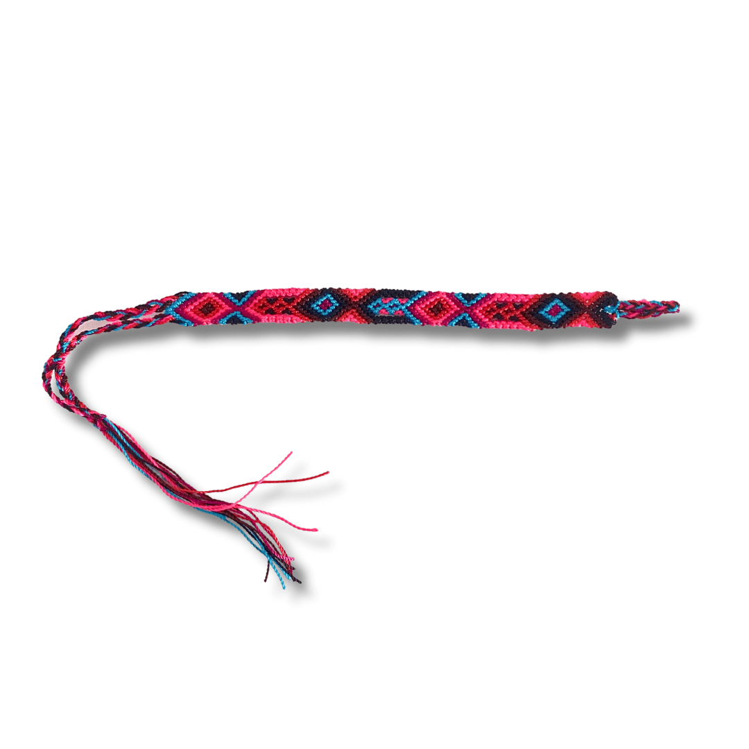 Friendship Woven String Bracelet Small Macrame - Choose Color - Mexico Jewelry La Vie Bien Friendship Woven String Bracelet Small Macrame - Choose Color - Mexico