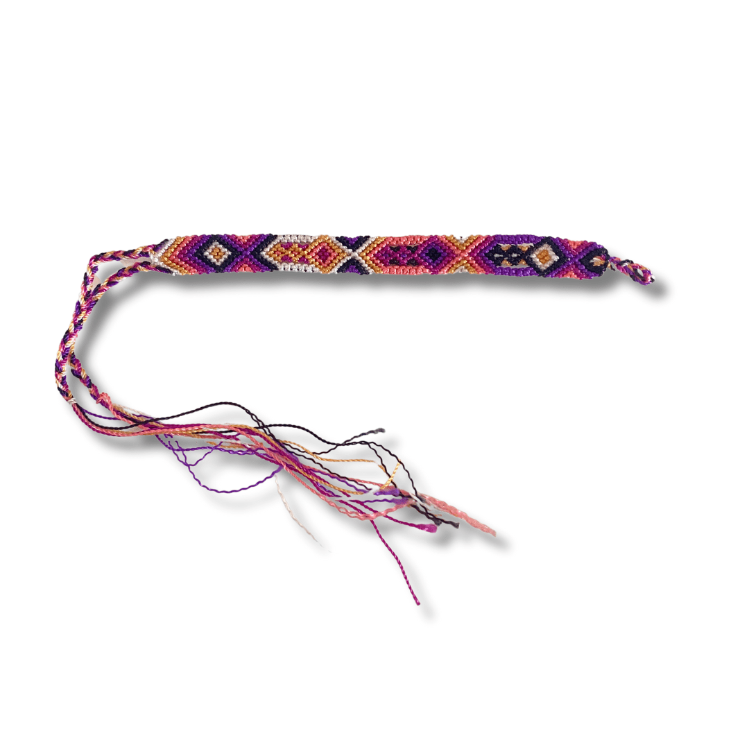 Friendship Woven String Bracelet Small Macrame - Choose Color - Mexico Jewelry La Vie Bien Friendship Woven String Bracelet Small Macrame - Choose Color - Mexico