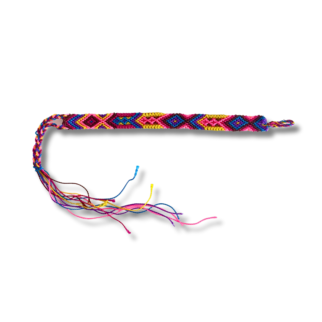 Friendship Woven String Bracelet Small Macrame - Choose Color - Mexico Jewelry La Vie Bien Friendship Woven String Bracelet Small Macrame - Choose Color - Mexico