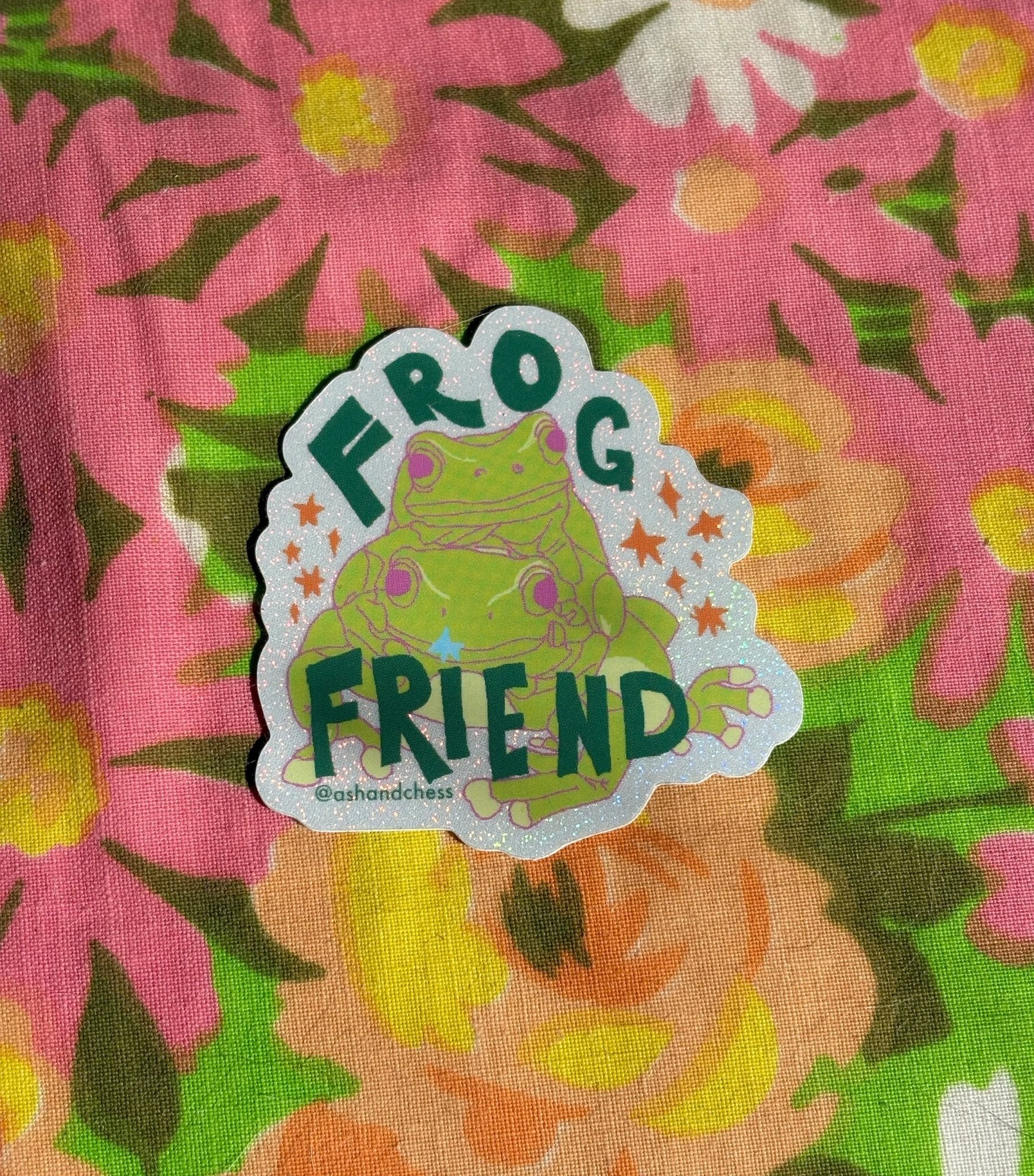 Frog Friend Sticker Stickers La Vie Bien Frog Friend Sticker