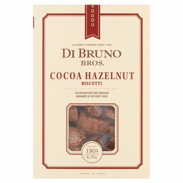 Cocoa Hazelnut Biscotti