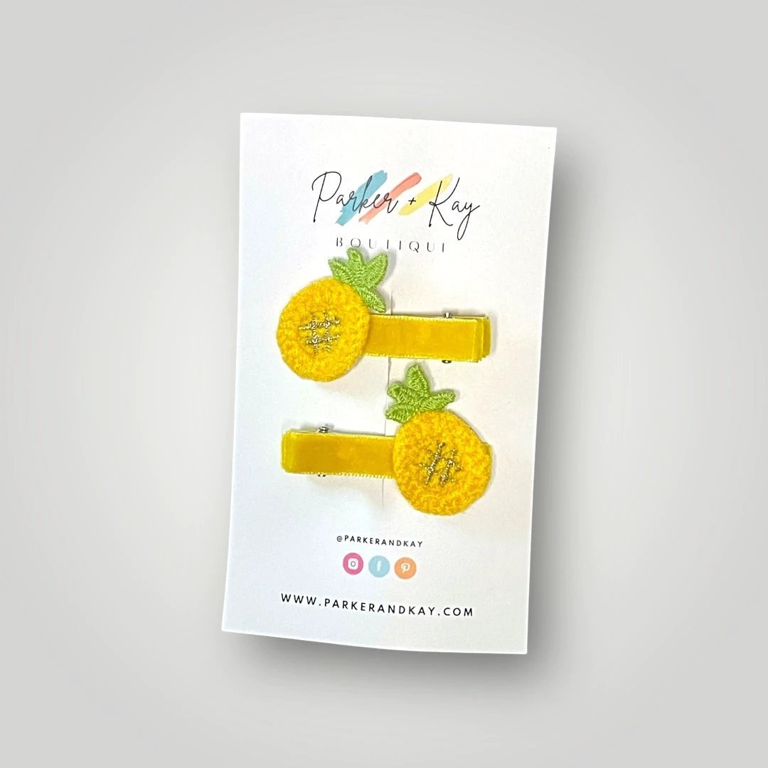 Fruity Fun Hair Clips by Parker + Kay Creative