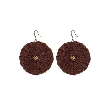 Full Circle Woven Earrings - Thailand Jewelry La Vie Bien Full Circle Woven Earrings - Thailand