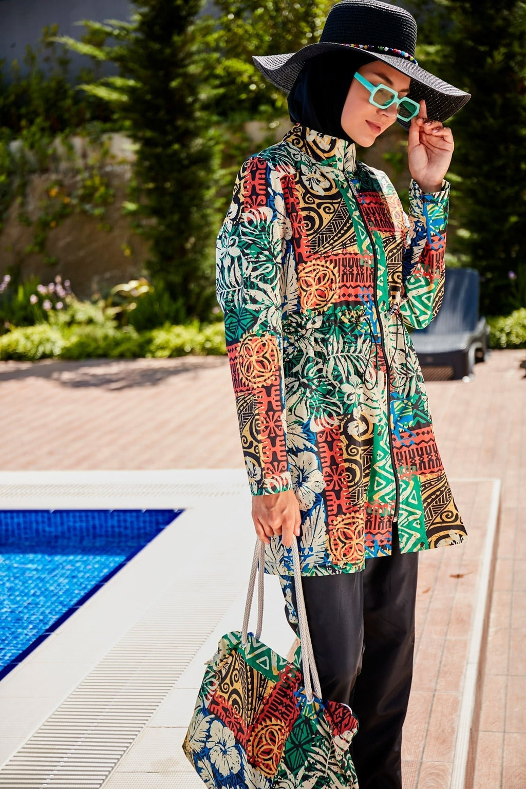 Full Coverage Hijab Swimsuit R2301 Covered Burkini Swimwear La Vie Bien Full Coverage Hijab Swimsuit R2301