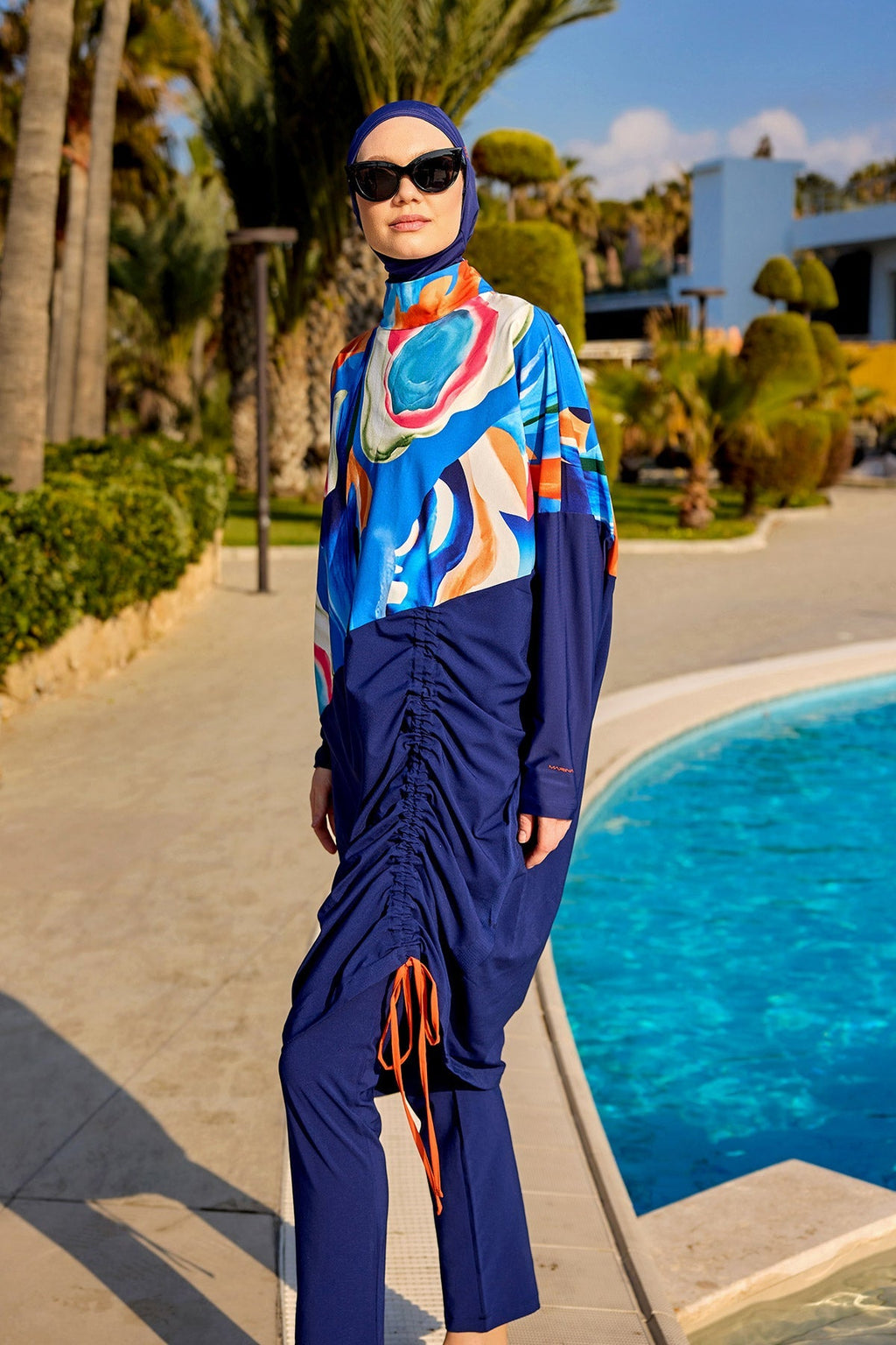 Full Coverage Modest Burkini – Islamic Swimwear Set for Women M2515 Covered Burkini Swimwear La Vie Bien Full Coverage Modest Burkini – Islamic Swimwear Set for Women M2515