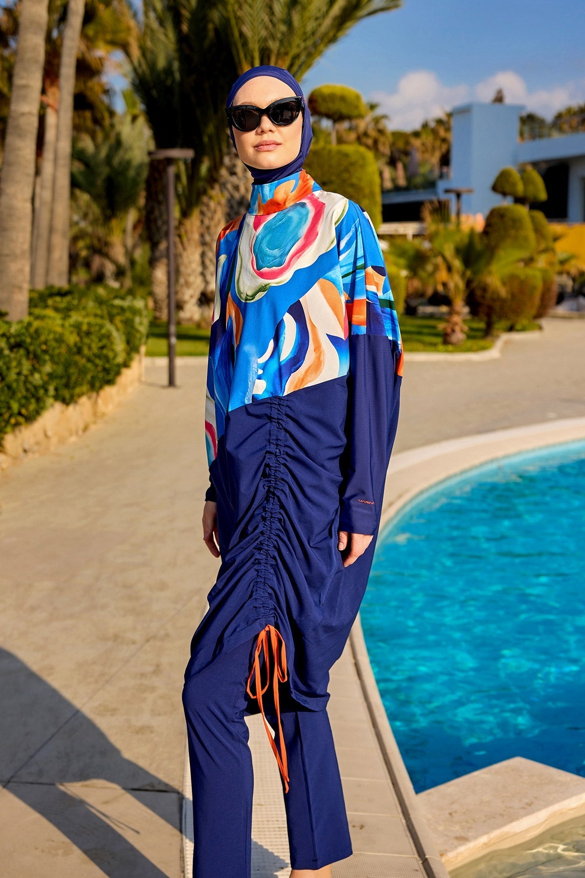 Full Coverage Modest Burkini – Islamic Swimwear Set for Women M2515 Covered Burkini Swimwear La Vie Bien Full Coverage Modest Burkini – Islamic Swimwear Set for Women M2515