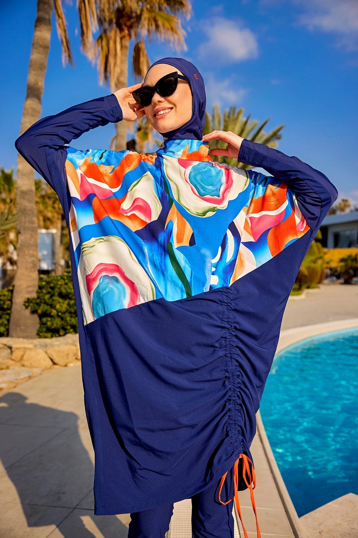 Full Coverage Modest Burkini – Islamic Swimwear Set for Women M2515 Covered Burkini Swimwear La Vie Bien Full Coverage Modest Burkini – Islamic Swimwear Set for Women M2515