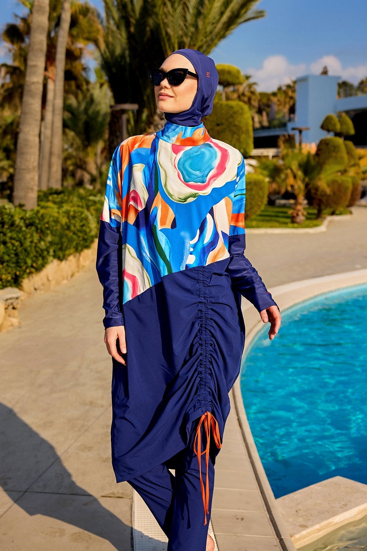 Full Coverage Modest Burkini – Islamic Swimwear Set for Women M2515 Covered Burkini Swimwear La Vie Bien Full Coverage Modest Burkini – Islamic Swimwear Set for Women M2515