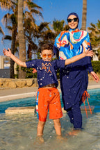 Full Coverage Modest Burkini – Islamic Swimwear Set for Women M2515 Covered Burkini Swimwear La Vie Bien Full Coverage Modest Burkini – Islamic Swimwear Set for Women M2515