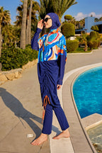 Full Coverage Modest Burkini – Islamic Swimwear Set for Women M2515 Covered Burkini Swimwear La Vie Bien Full Coverage Modest Burkini – Islamic Swimwear Set for Women M2515