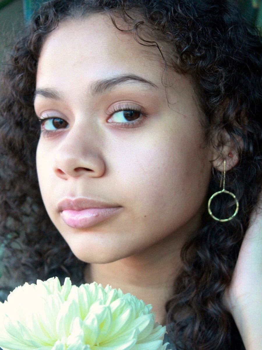 Full Moon Drop Earrings by Fair Anita