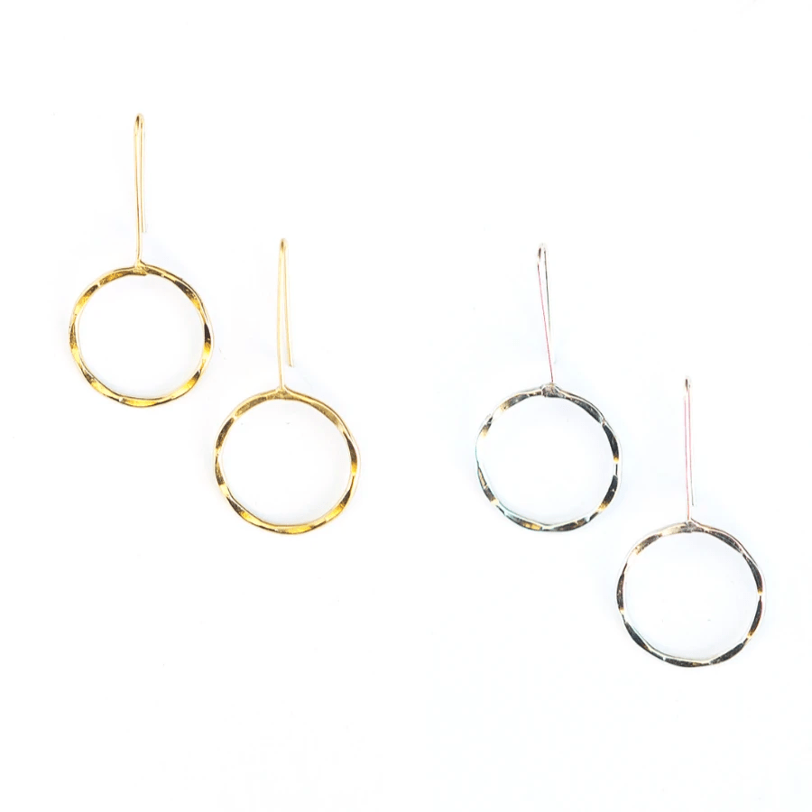 Full Moon Drop Earrings by Fair Anita