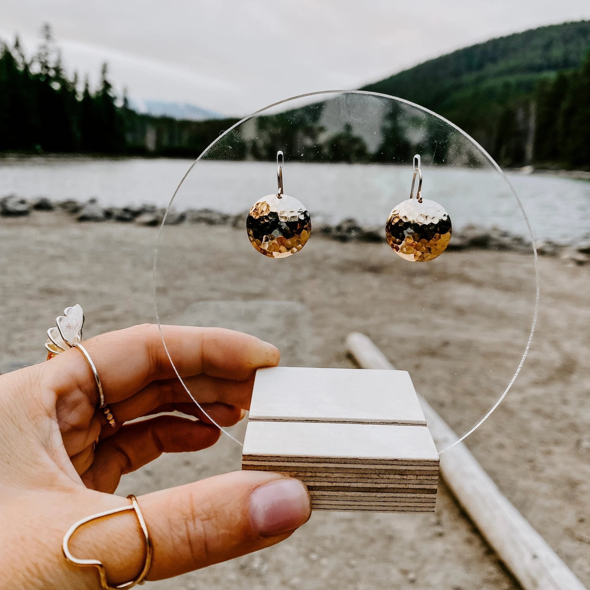 Full Moon Earrings by Derive Jewelry