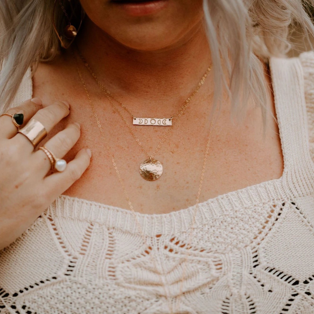 Full Moon Necklace by Derive Jewelry